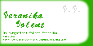 veronika volent business card